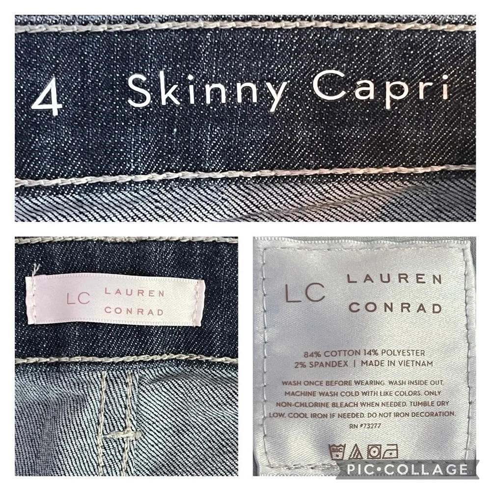 🔥 SALE Lauren Conrad Skinny Capri Denim Jeans | Size 4